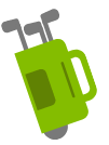 Golf bag icon